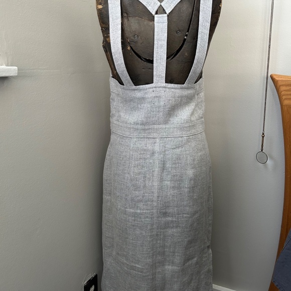 "YSTR" Light Heather Grey Linen/Cotton Blend Jumper - Picture 2 of 7